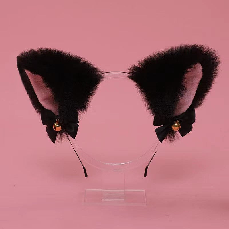 Image of women cat ears headbands bell collars flirting sex utensils teasing lingerie accessories uniform headdress sex